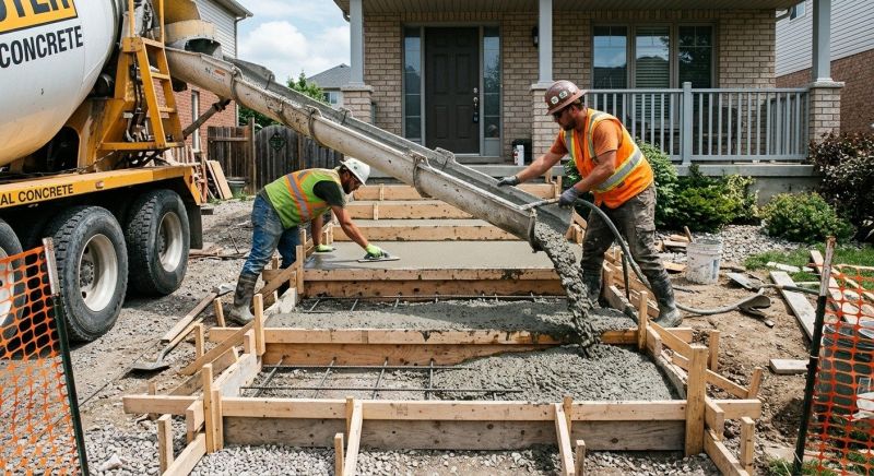 Concrete Steps Pouring in Sacramento, CA